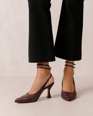 Chaussures Alohas Louise pour Wine Burgundy Femme | NBE-36225715