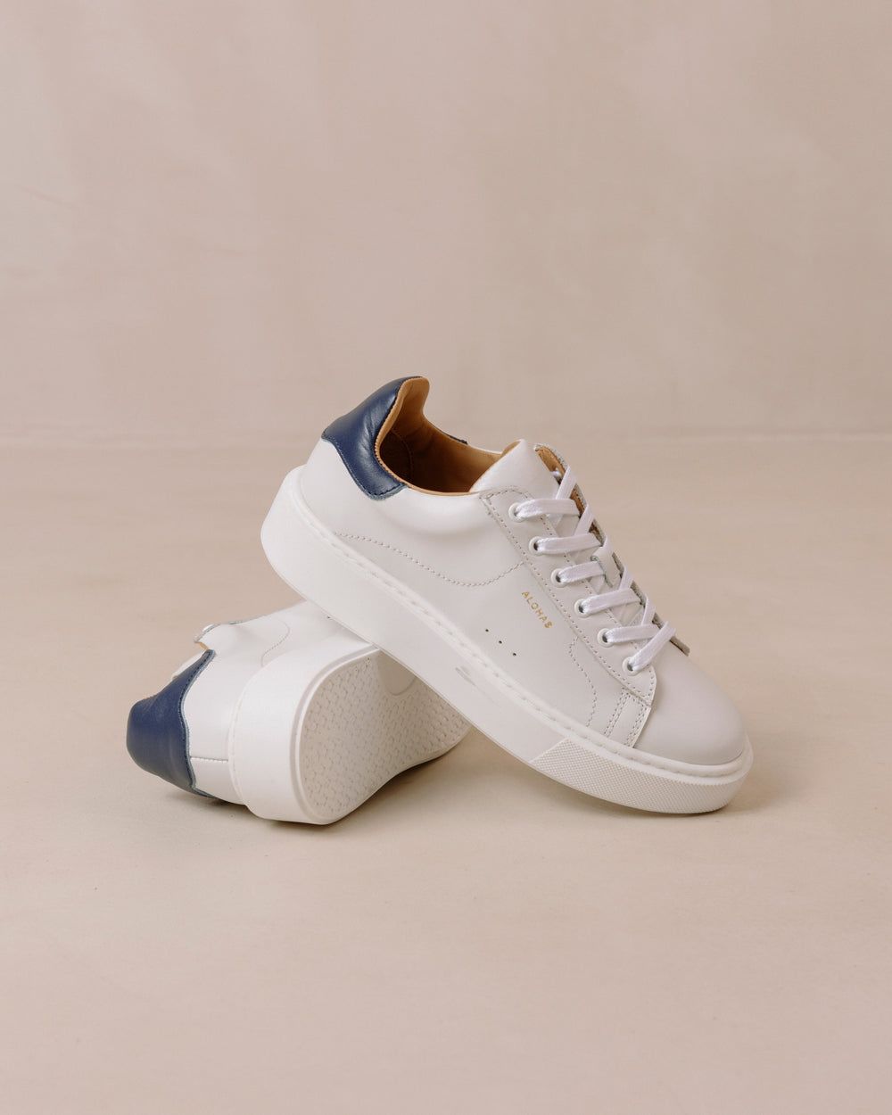 Sneakers Alohas TB65 pour Bright White Navy Femme | JAO-41758358