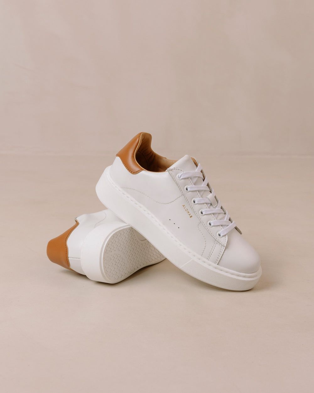 Sneakers Alohas TB65 pour Bright White Tan Femme | HFG-35710327