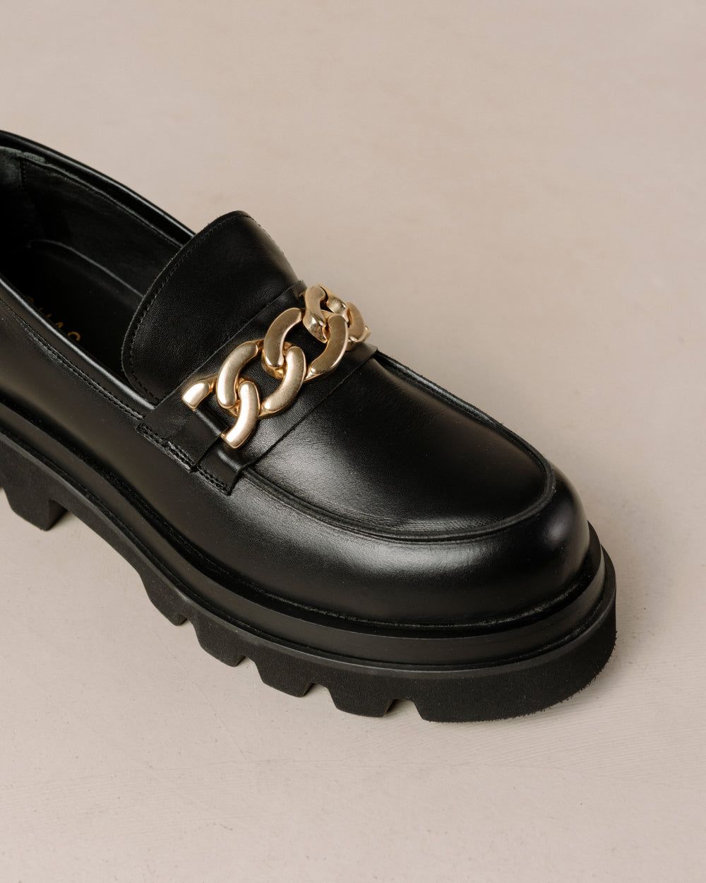 Loafers Alohas Track pour Chain Black Femme | LUN-04996698