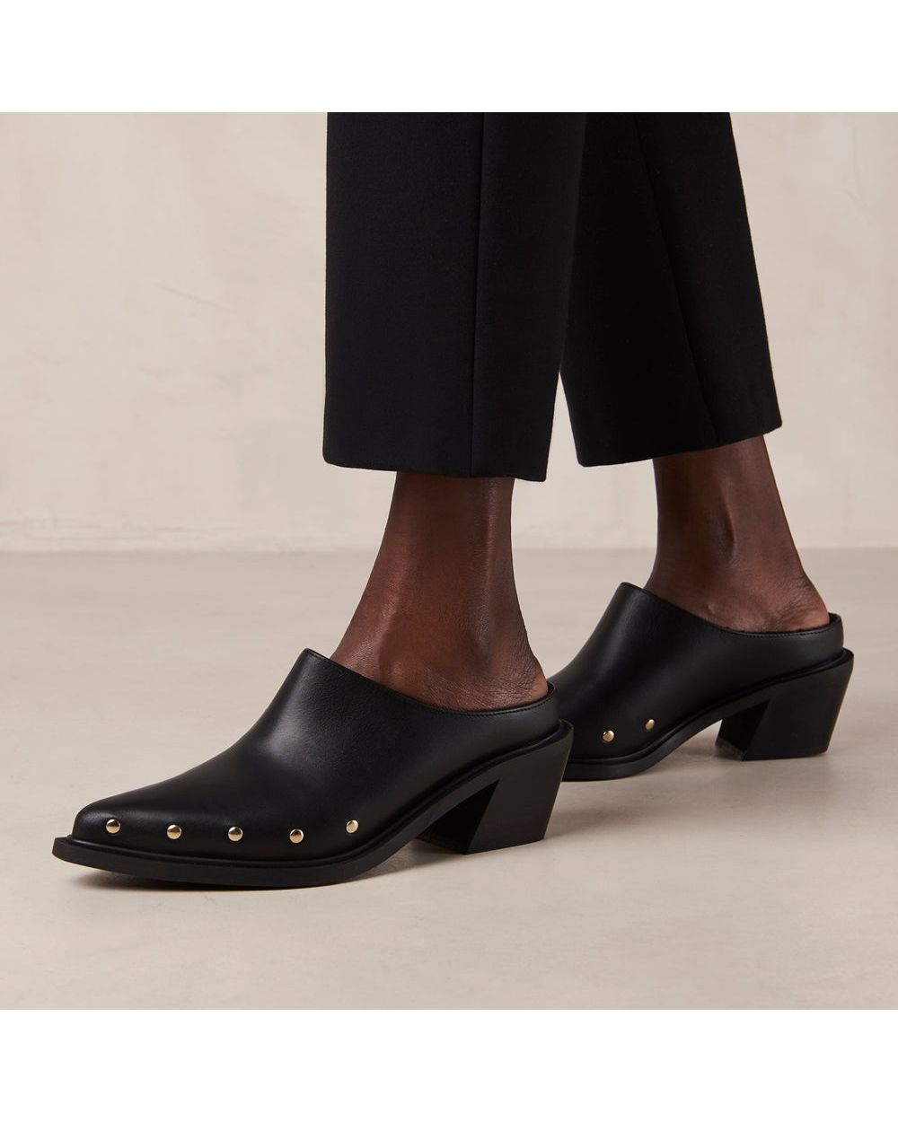 Mules Alohas Lorenzo pour Black Femme | PXP-46364785