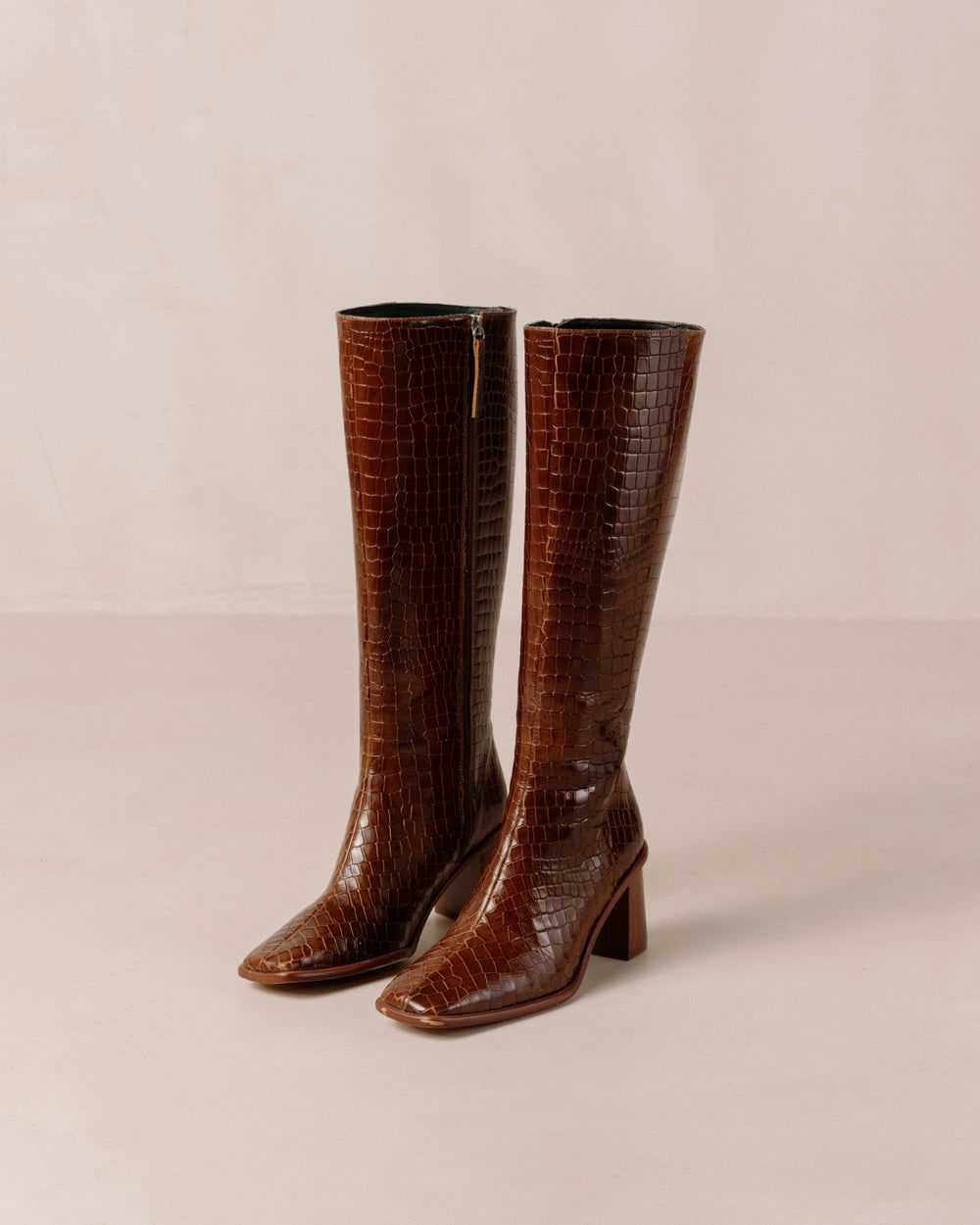 Bottes Alohas East Croco pour Croco Brown Femme | ORF-43880064