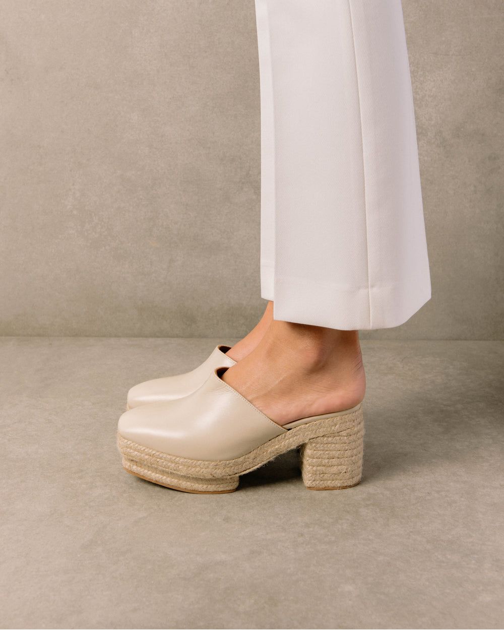 Espadrille Alohas Pico pour Ivory Femme | YEW-50983368