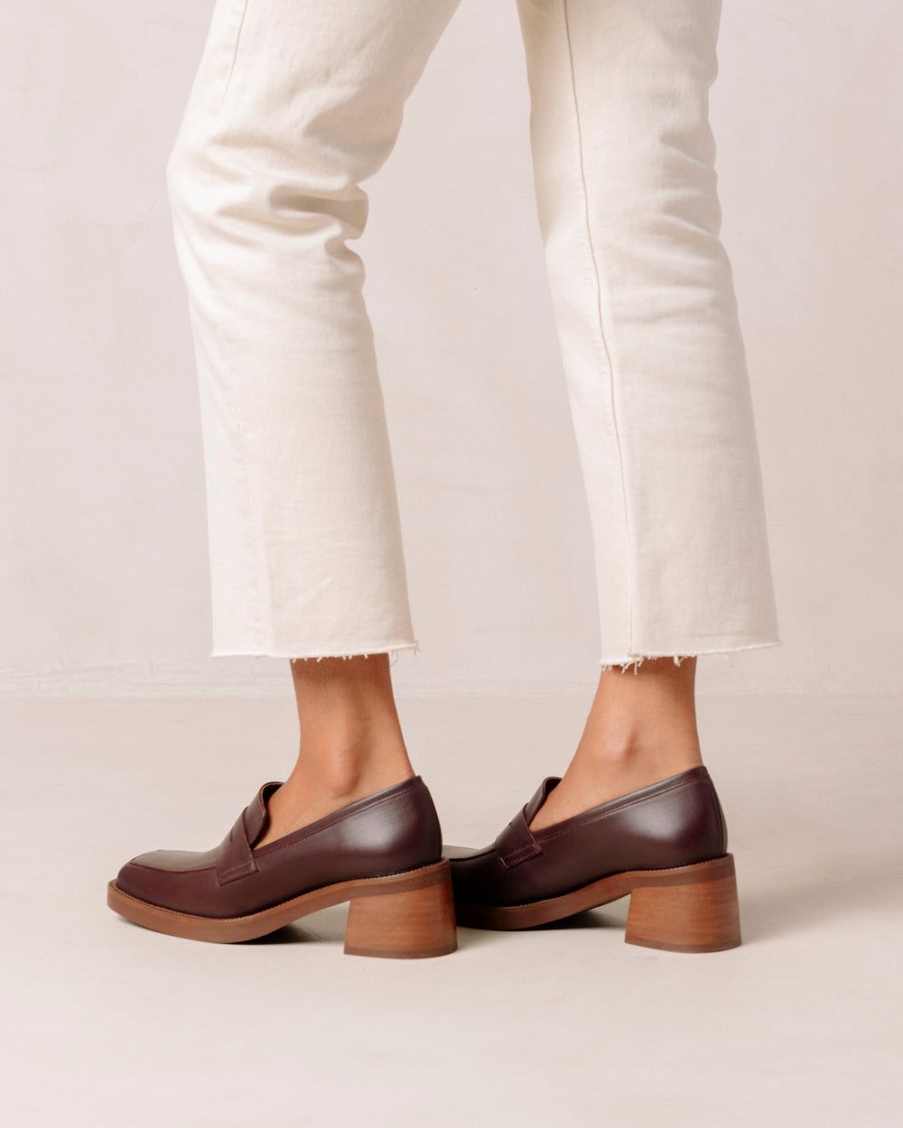 Loafers Alohas Roxanne pour Wine Burgundy Femme | YWA-63774466