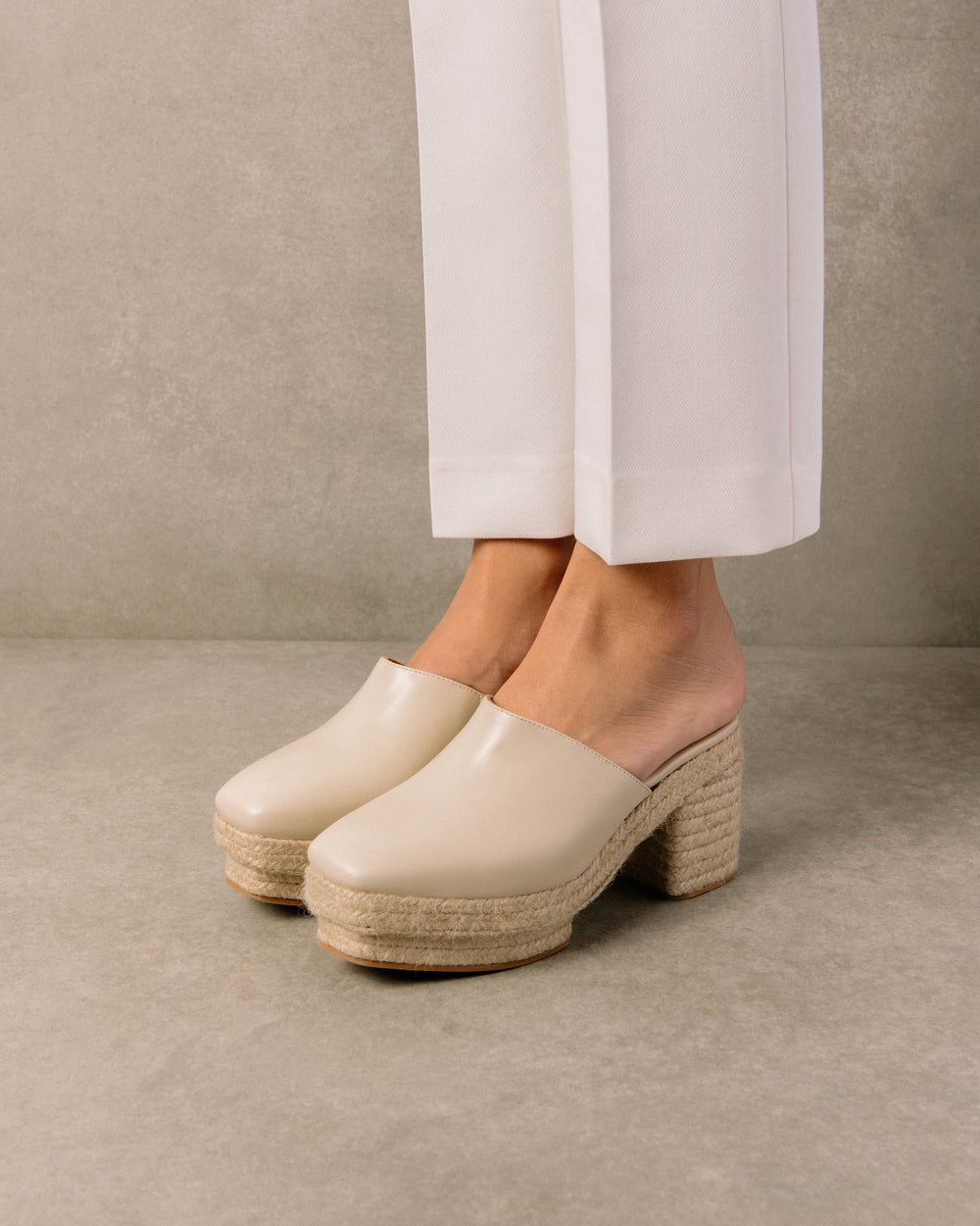 Espadrille Alohas Pico pour Ivory Femme | YEW-50983368