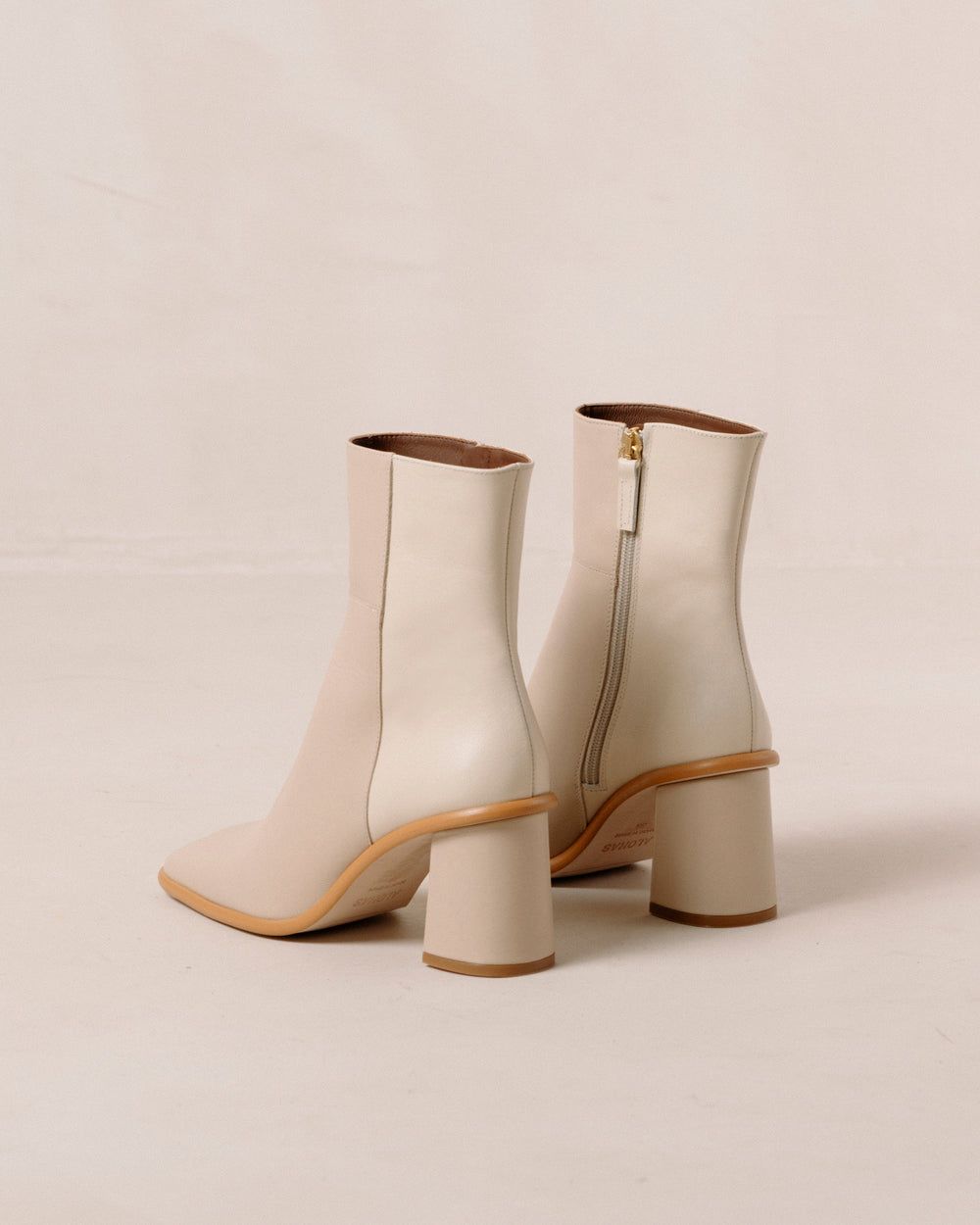 Bottines Alohas West pour Stone Beige Cream Femme | UJP-74425357