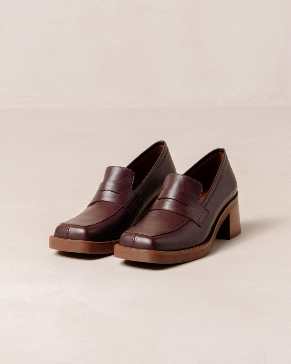 Loafers Alohas Roxanne pour Wine Burgundy Femme | YWA-63774466