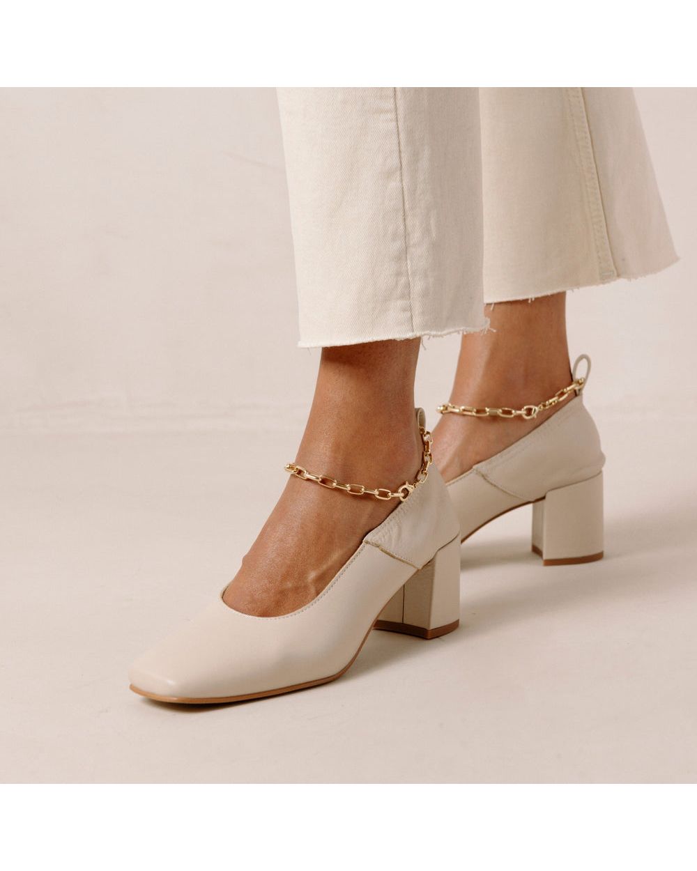 Chaussures Alohas Agent Anklet pour Ivory Femme | AZS-07263876