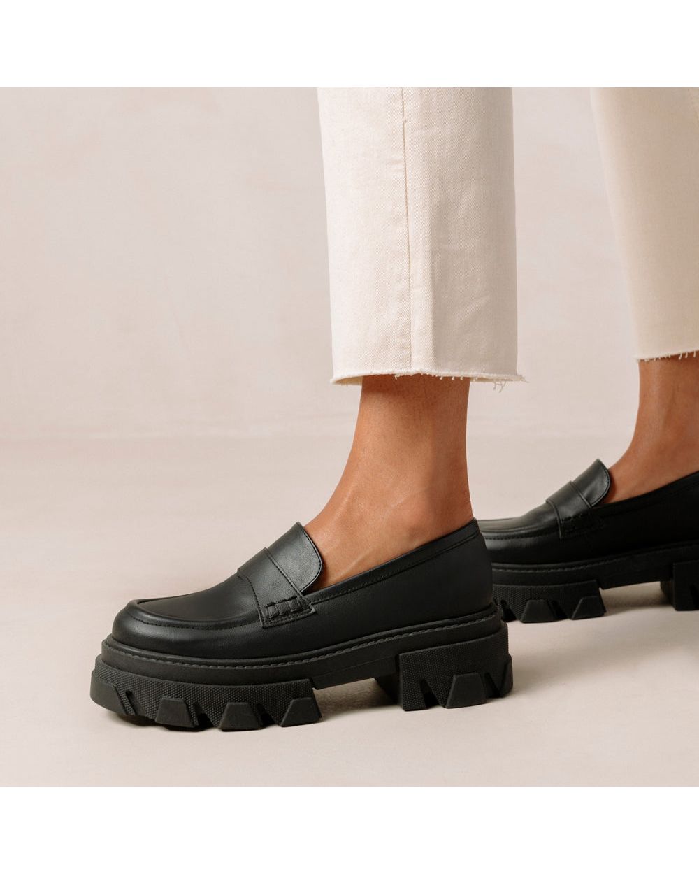 Loafers Alohas Trailblazer Corn pour Corn Black Femme | HUG-77843945