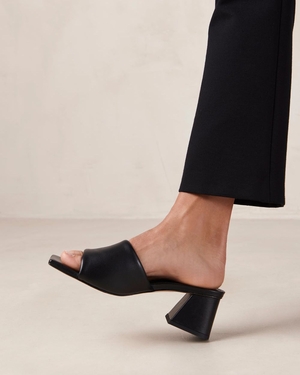 Mules Alohas Brushed pour Black Femme | UQZ-25990134