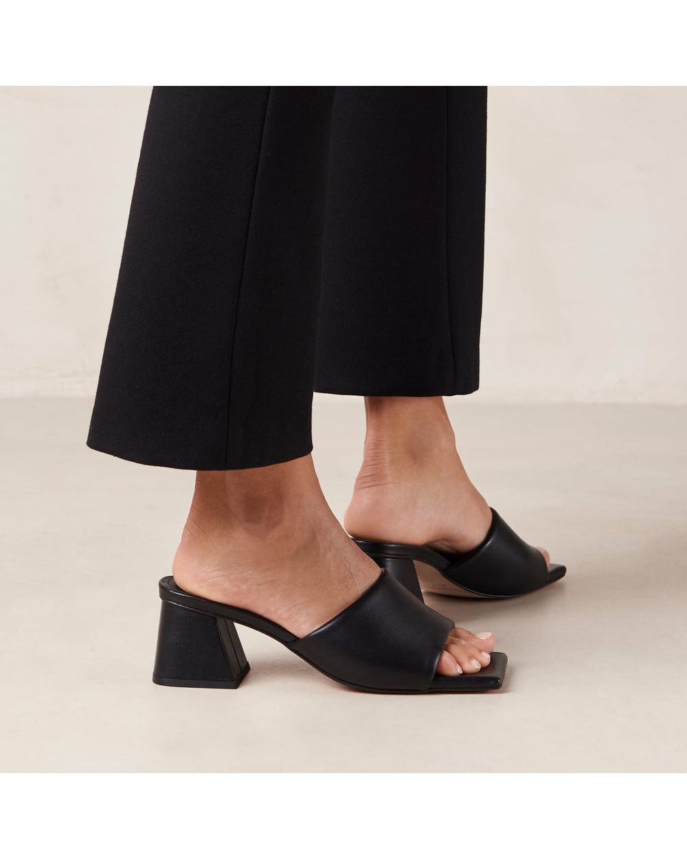 Mules Alohas Brushed pour Black Femme | UQZ-25990134