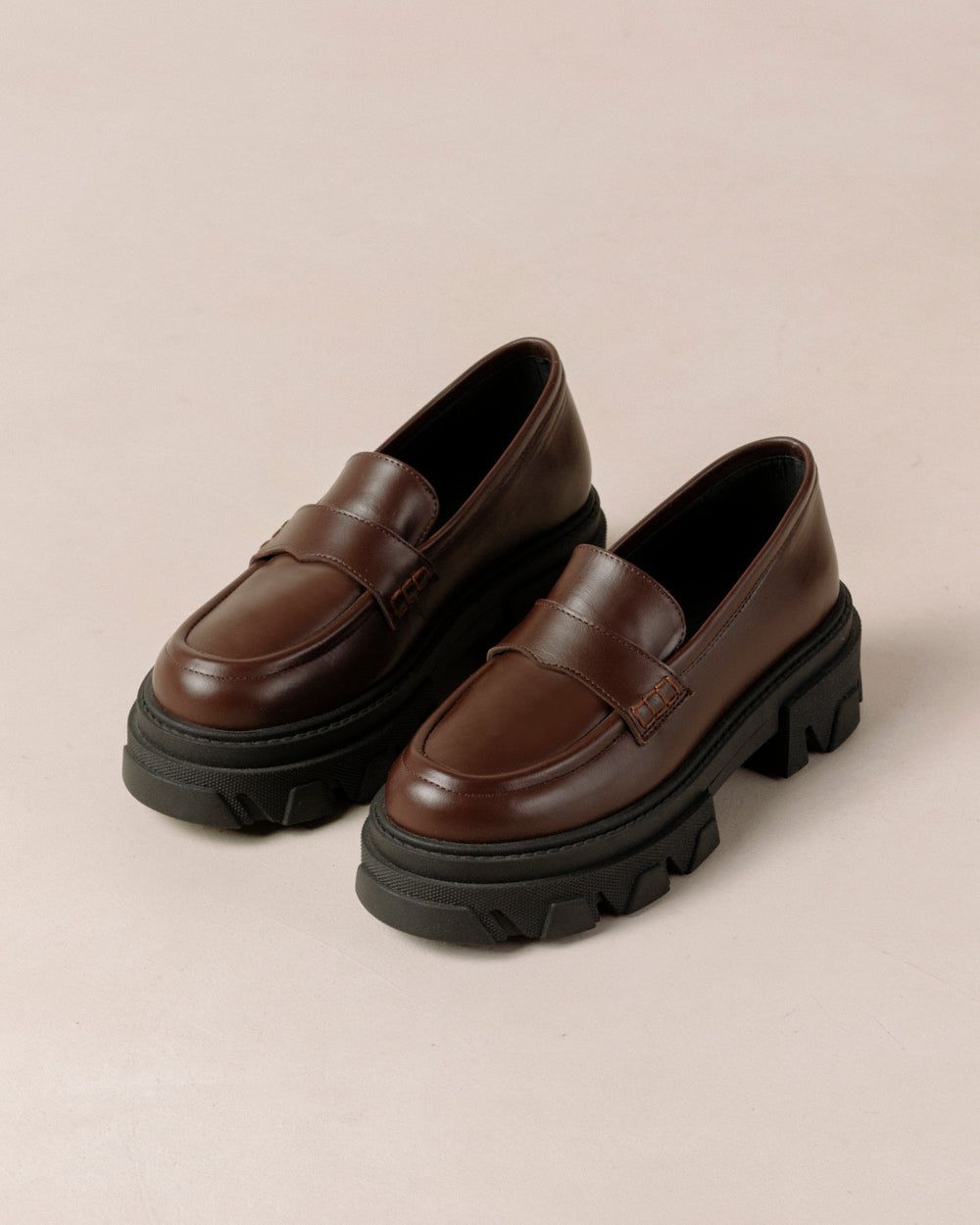 Loafers Alohas Trailblazer pour Coffee Brown Femme | COB-88522020