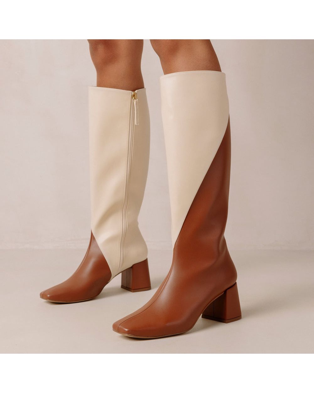 Bottes Alohas Chalk pour Gingerbread Brown Warm White Femme | YHN-14798147