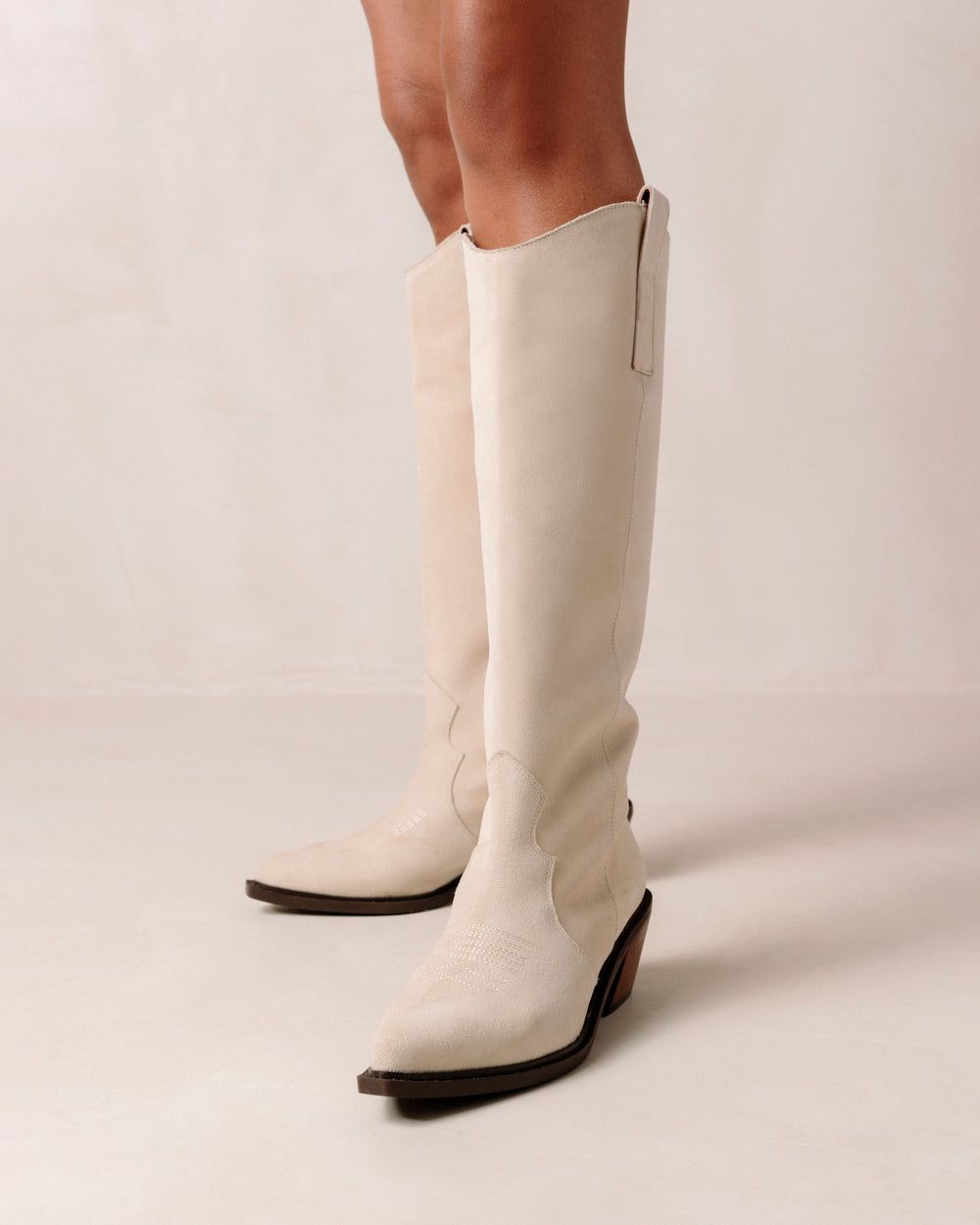 Bottes Alohas Mount pour Suede Cream Femme | IFM-08716034