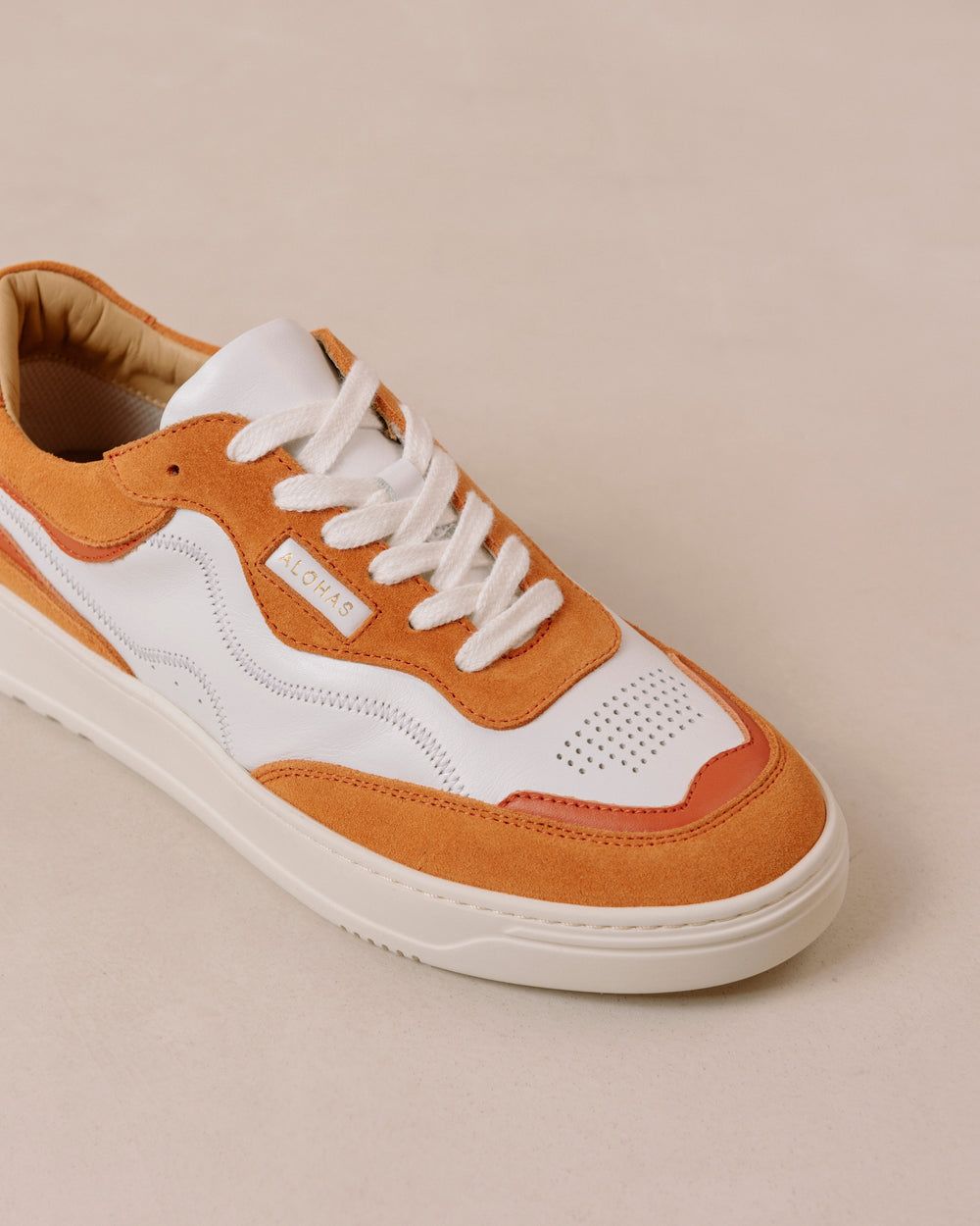 Sneakers Alohas TB87 pour Bright White Pomelo Orange Femme | ENF-11086645