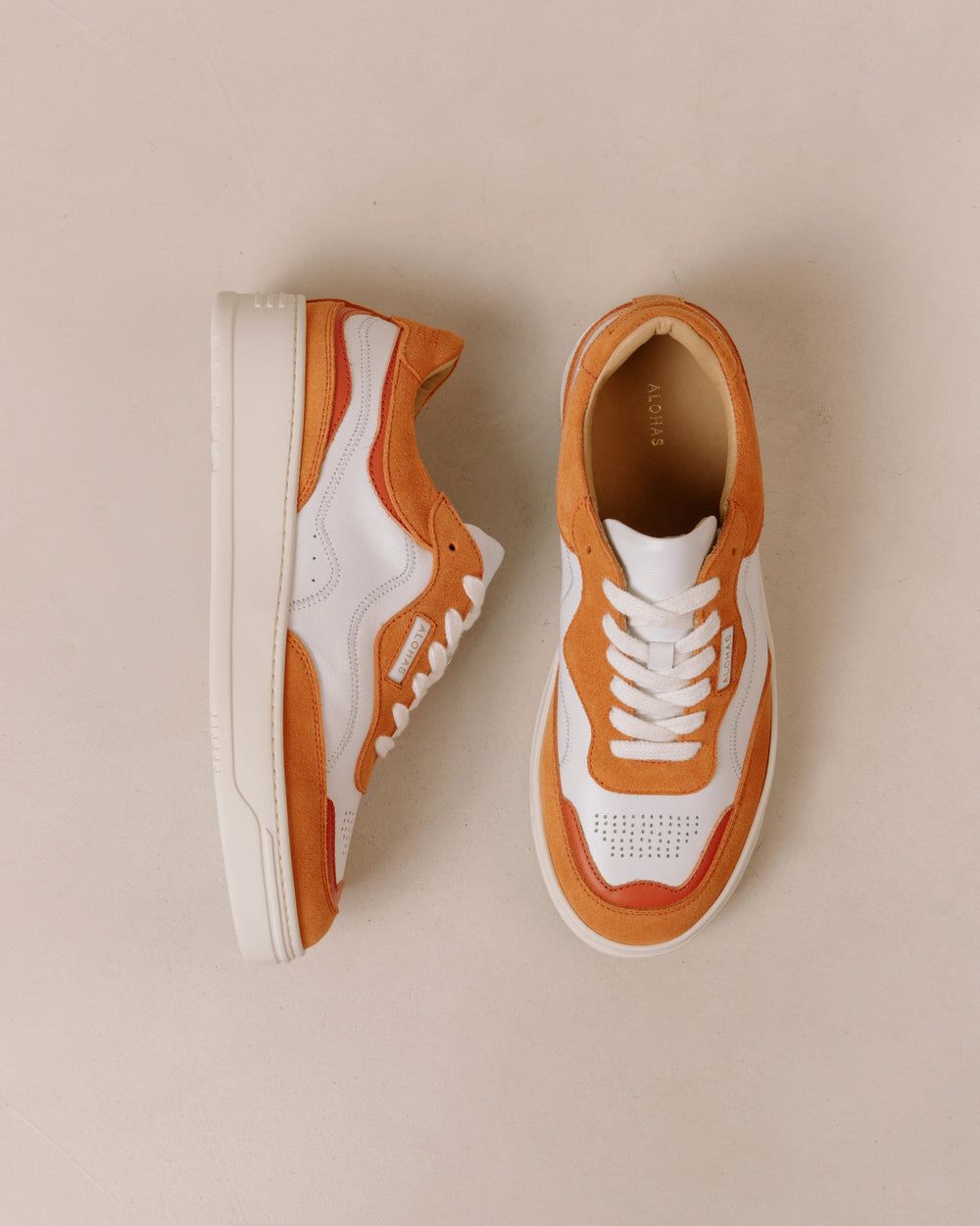 Sneakers Alohas TB87 pour Bright White Pomelo Orange Femme | ENF-11086645