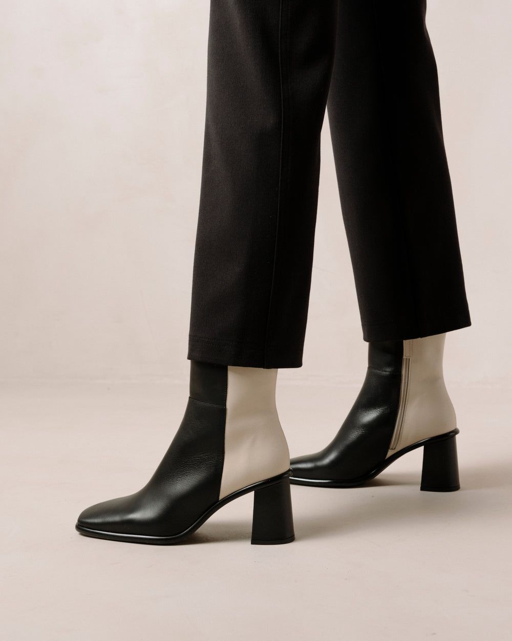 Bottines Alohas West pour Black Cream Femme | NWT-71699328