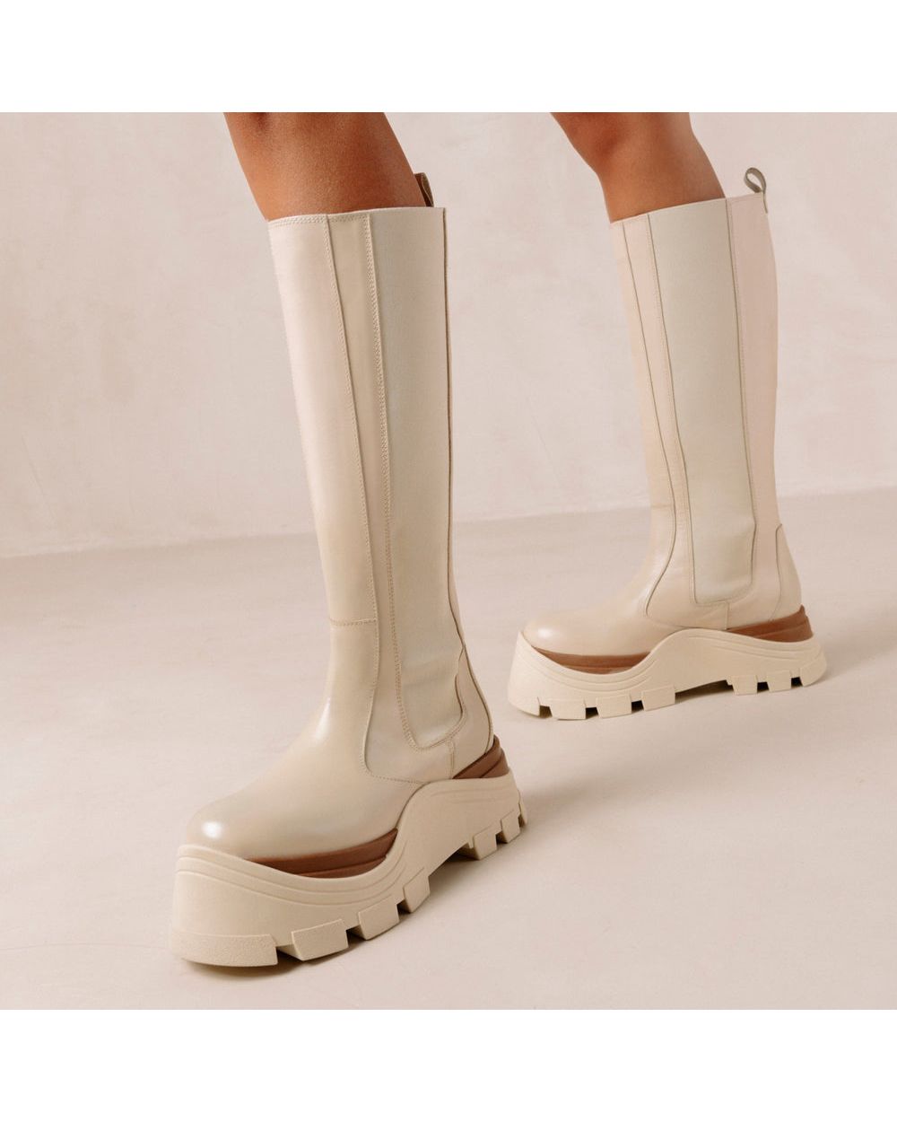 Bottes Alohas Roxie Marcona pour Marcona Cream Femme | ETZ-29827517