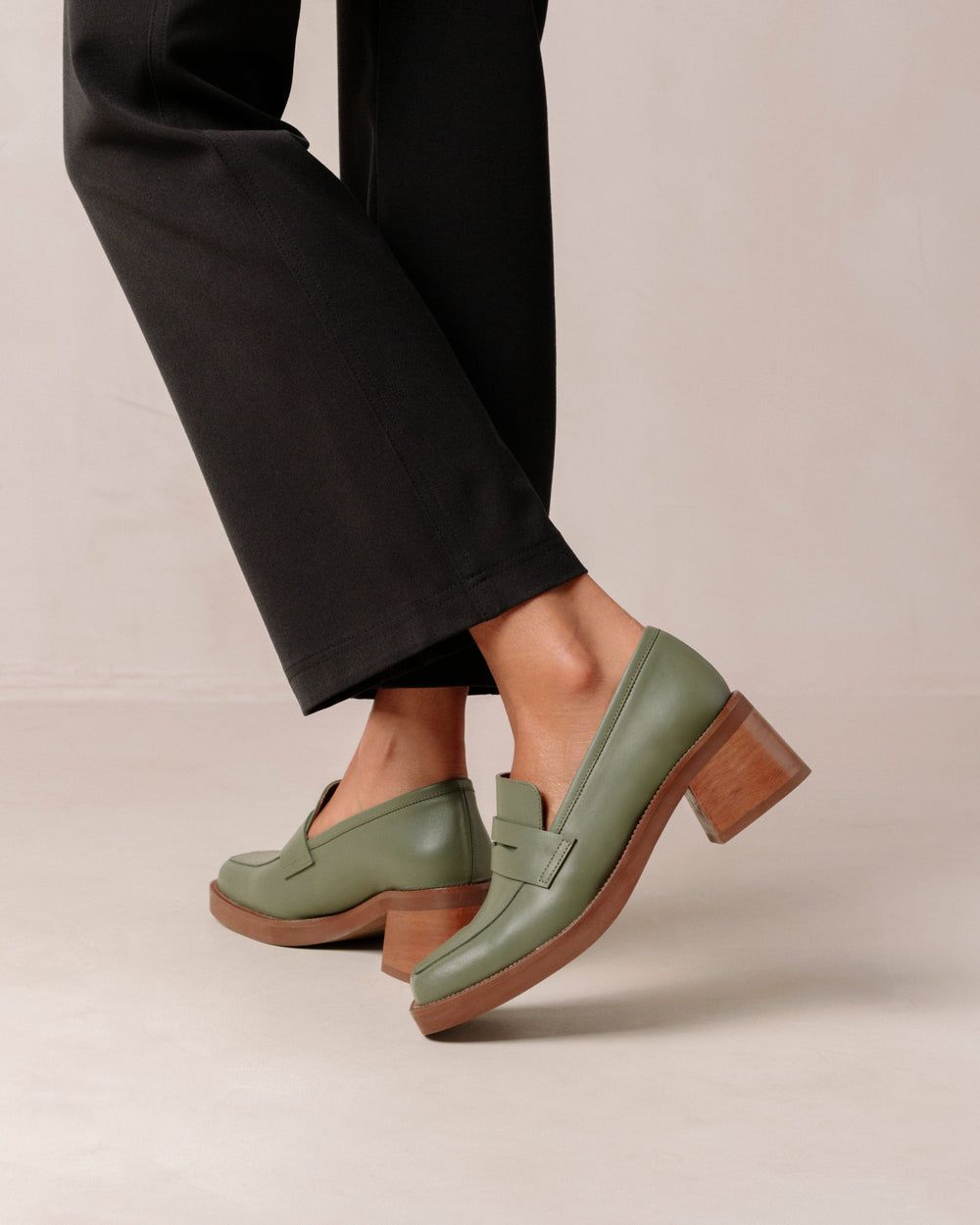 Loafers Alohas Roxanne pour Dusty Olive Femme | QXF-99790656