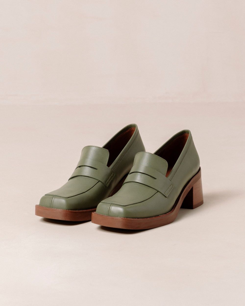 Loafers Alohas Roxanne pour Dusty Olive Femme | QXF-99790656