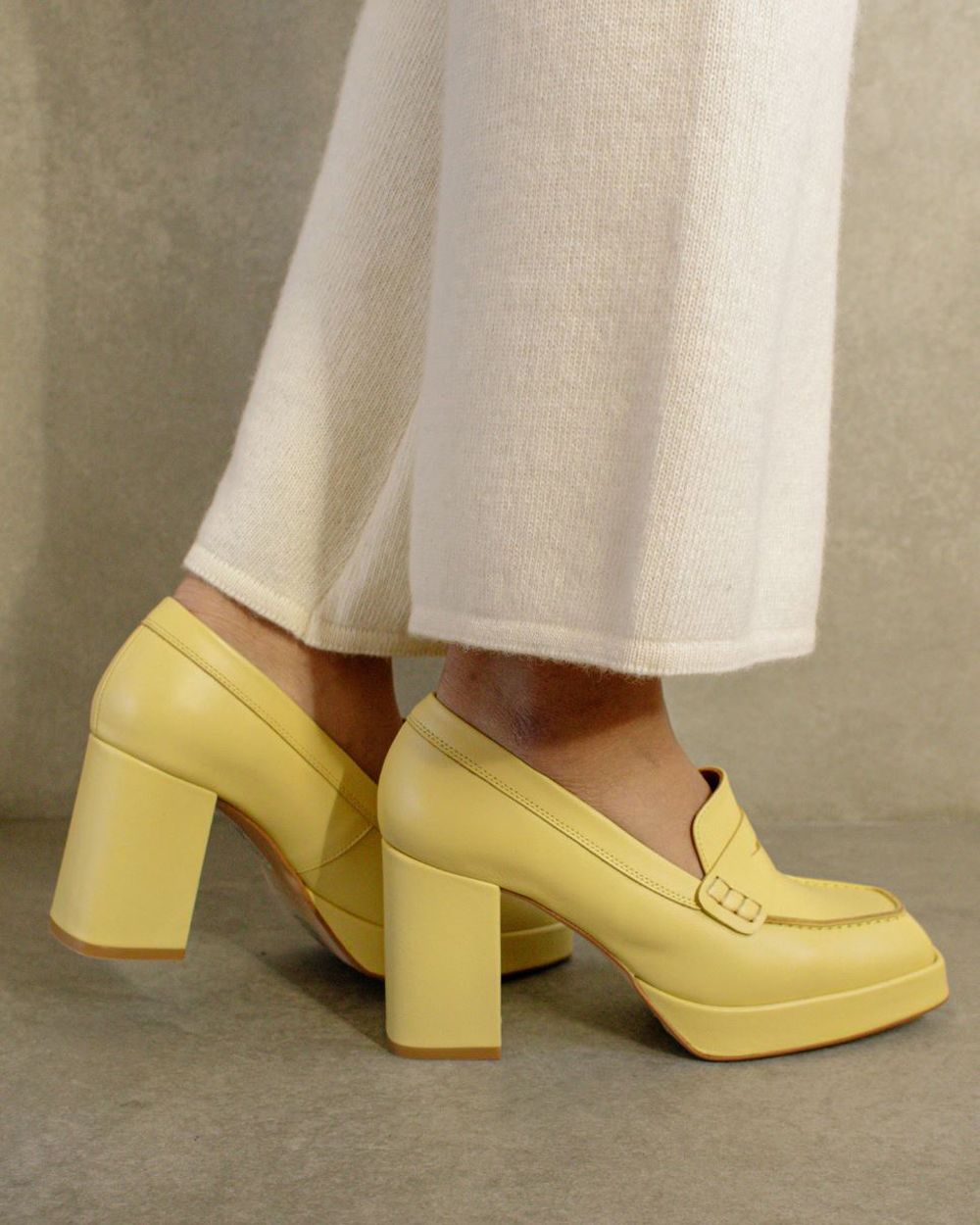 Loafers Alohas Busy Colorblock pour Mellow Yellow Femme | QMO-19040694