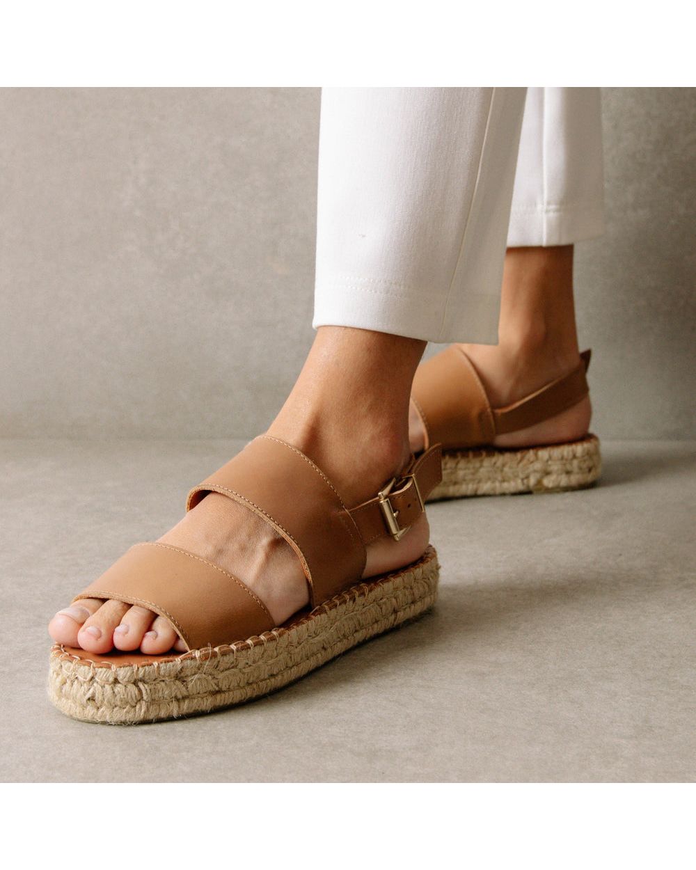 Espadrille Alohas Double Strap pour Camel Femme | BZA-04292526