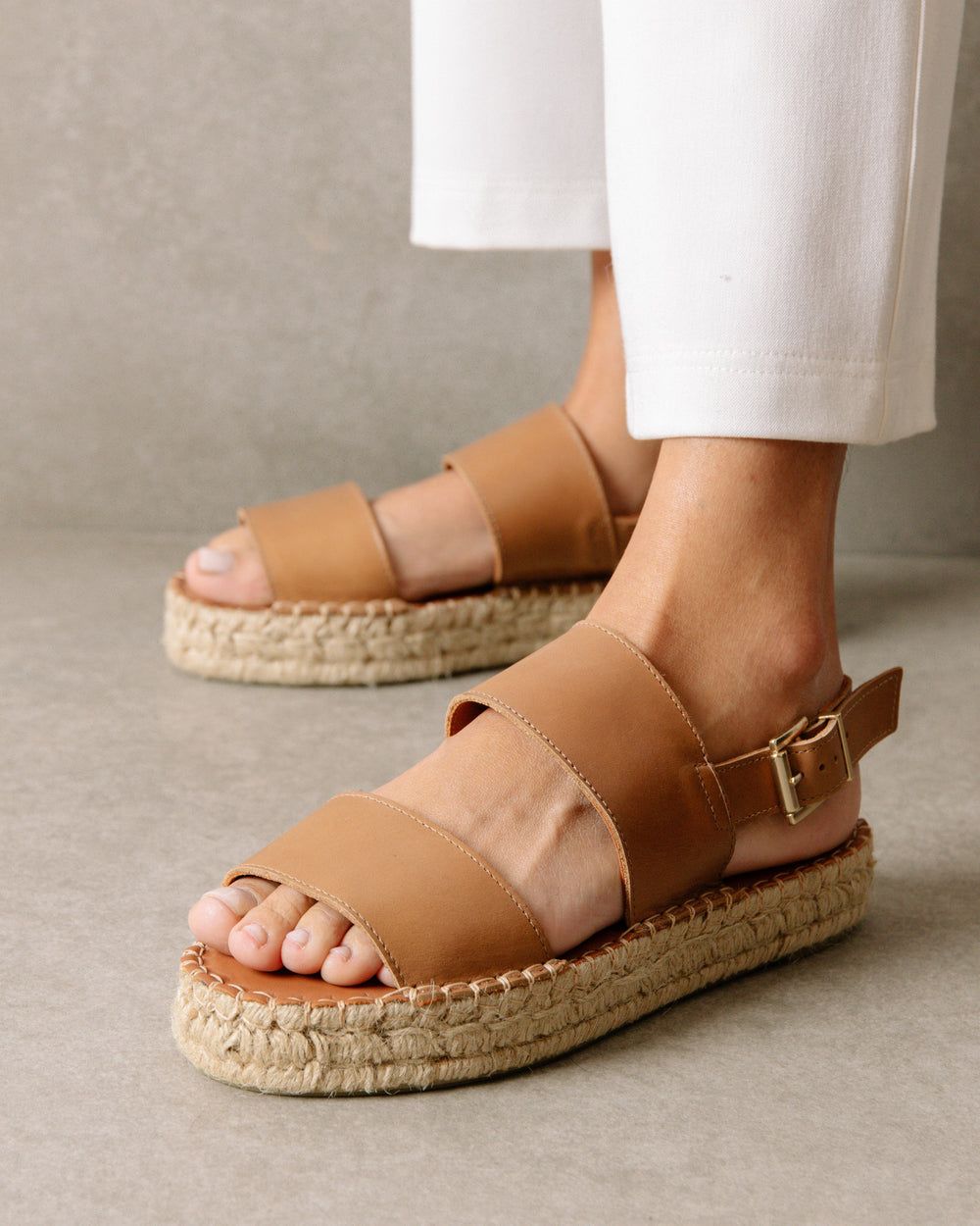 Espadrille Alohas Double Strap pour Camel Femme | BZA-04292526