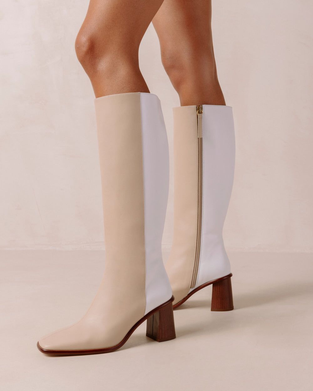 Bottes Alohas East pour Stone Beige Bright White Femme | RDM-01548769