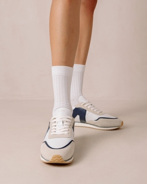 Sneakers Alohas TB015 pour Bright White Navy Femme | FZU-24119570