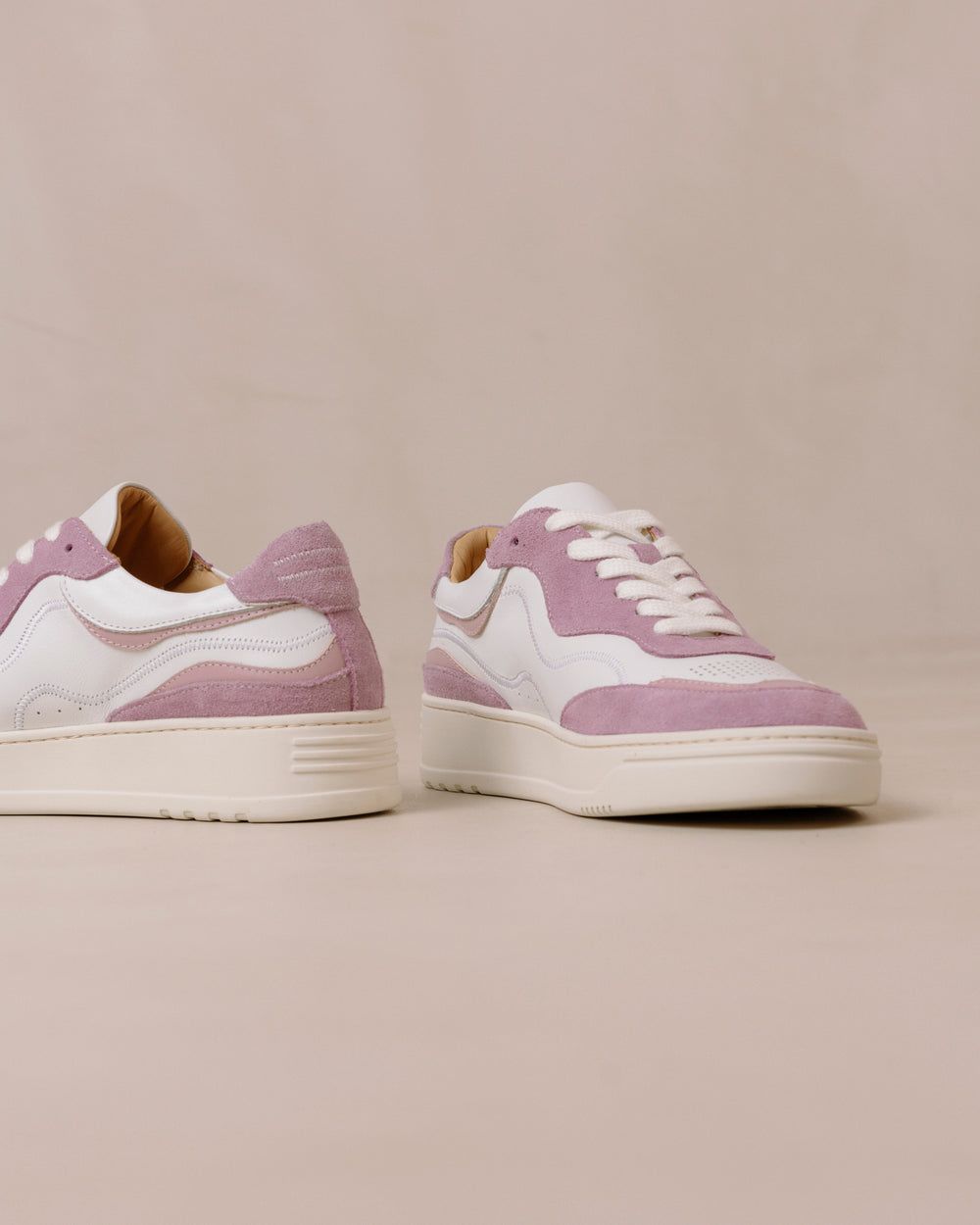 Sneakers Alohas TB87 pour Bright White Mauve Femme | SAI-65507211