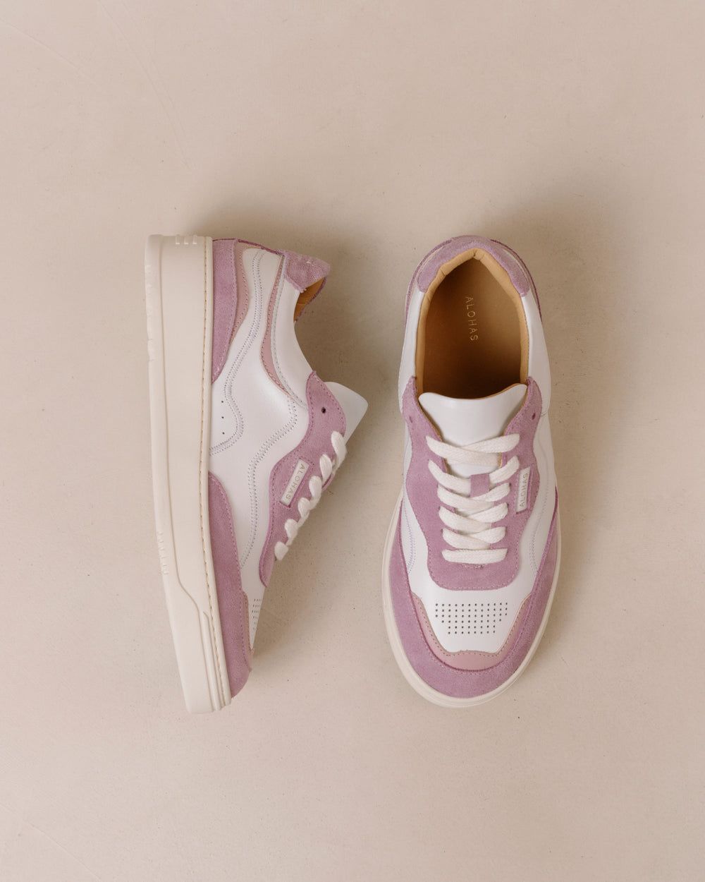 Sneakers Alohas TB87 pour Bright White Mauve Femme | SAI-65507211