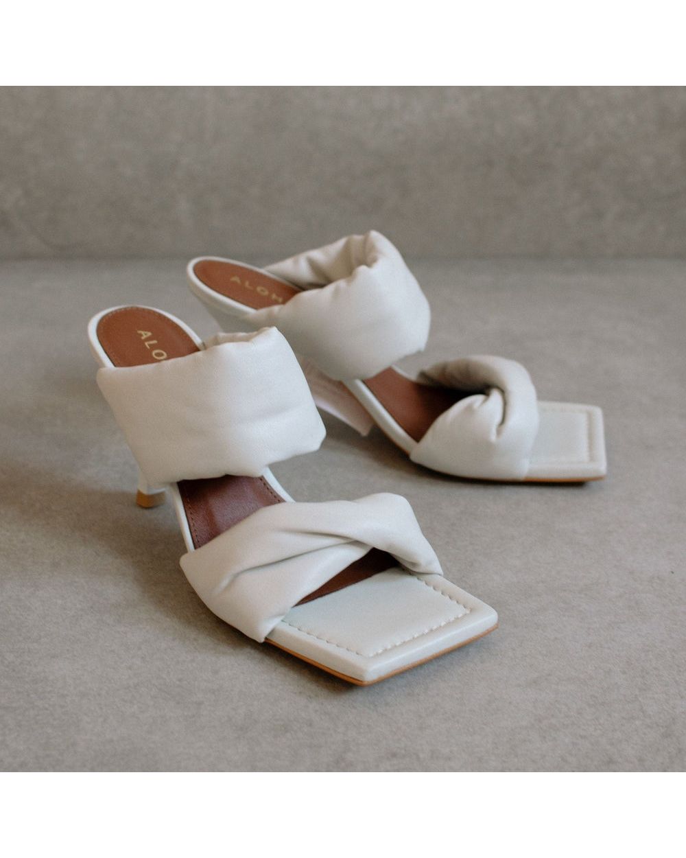 Mules Alohas Twist Strap pour Off White Femme | YQJ-33298972