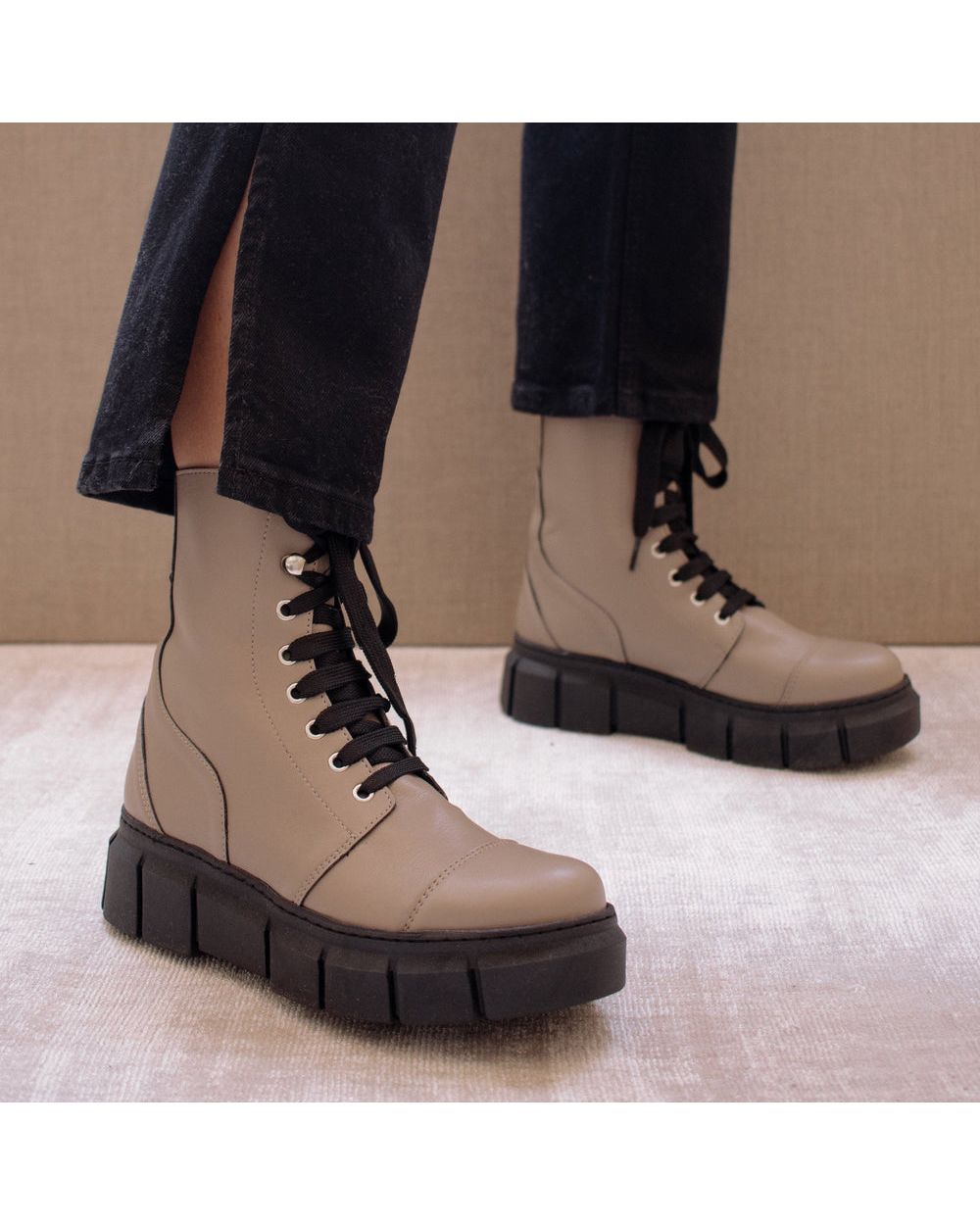 Bottes Alohas Can Can pour Vegan Beige Femme | YNE-02479954