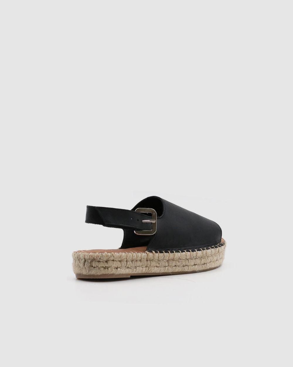 Espadrille Alohas Back Strap pour Black Femme | HDU-33466583