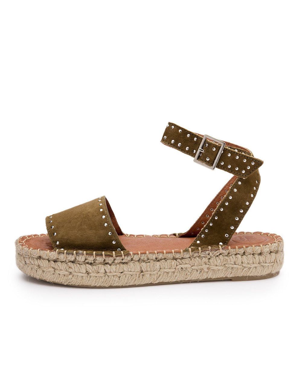 Espadrille Alohas Rome pour Olive Green Femme | DTS-40513024