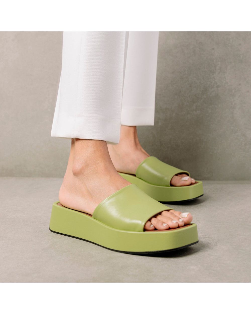 Claquette Alohas Janice pour Acid Green Femme | TGZ-32150422