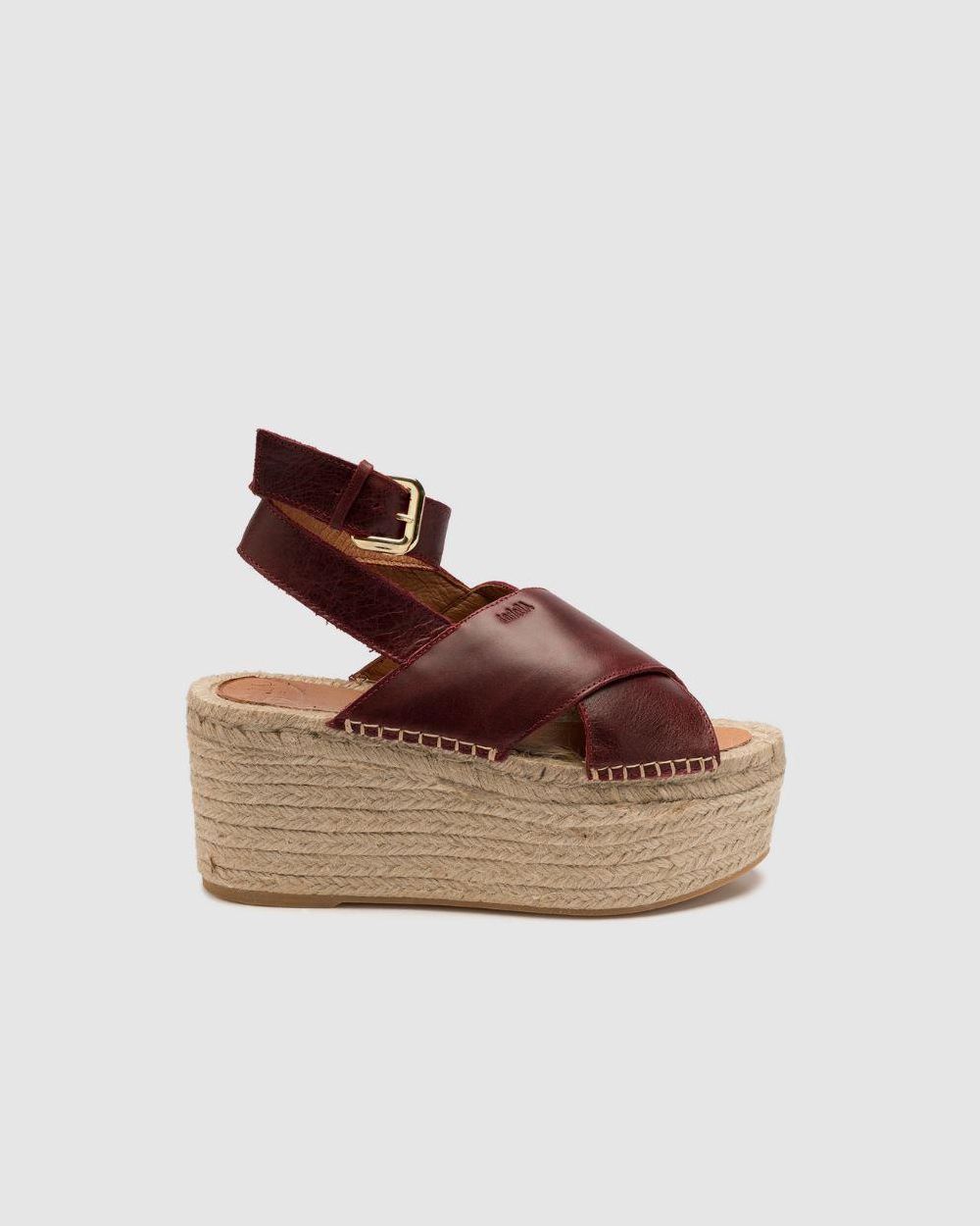 Espadrille Alohas Vegas pour Burgundy Femme | FCK-15995293