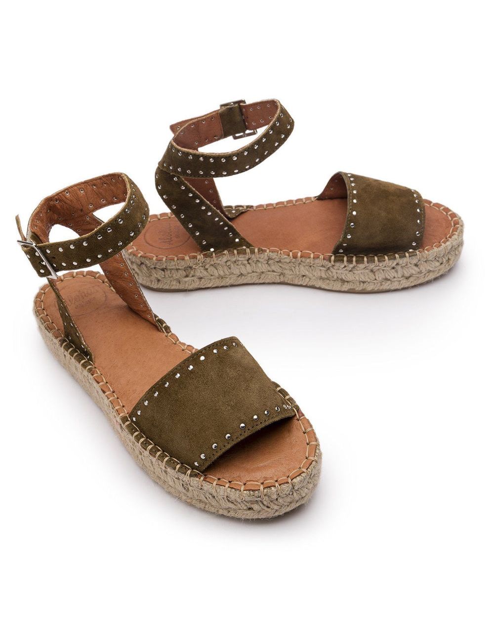 Espadrille Alohas Rome pour Olive Green Femme | DTS-40513024