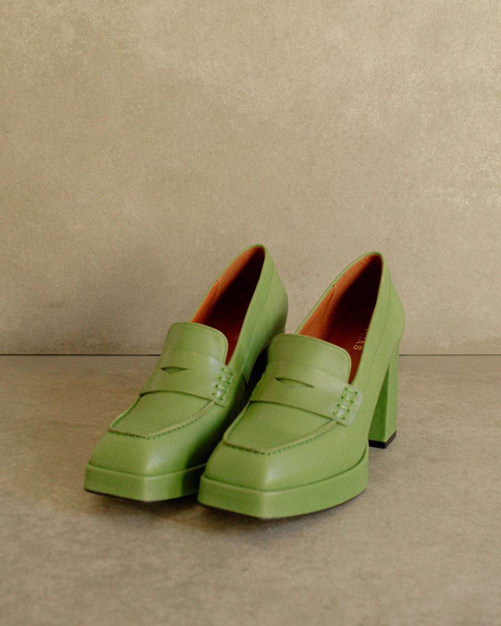 Loafers Alohas Busy Colorblock pour Colorblock Evergreen Femme | MHH-54705351