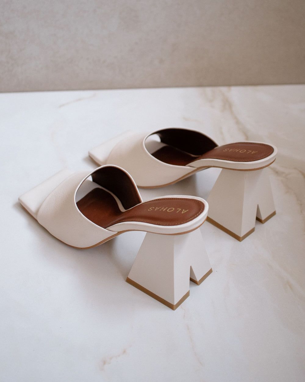 Mules Alohas Dune pour Off White Femme | QMK-65644134