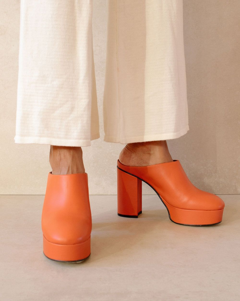 Mules Alohas Clock Out pour Pomelo Orange Femme | AFK-00330635