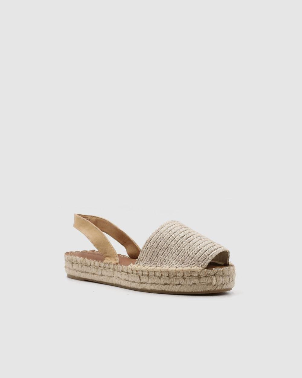 Espadrille Alohas Ibizas Platform Raffia pour Natural Femme | EGS-15864630