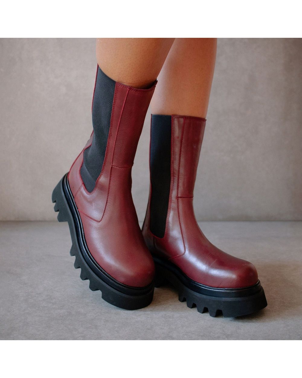 Bottes Alohas All Rounder pour Dark Burgundy Femme | VDO-92088832