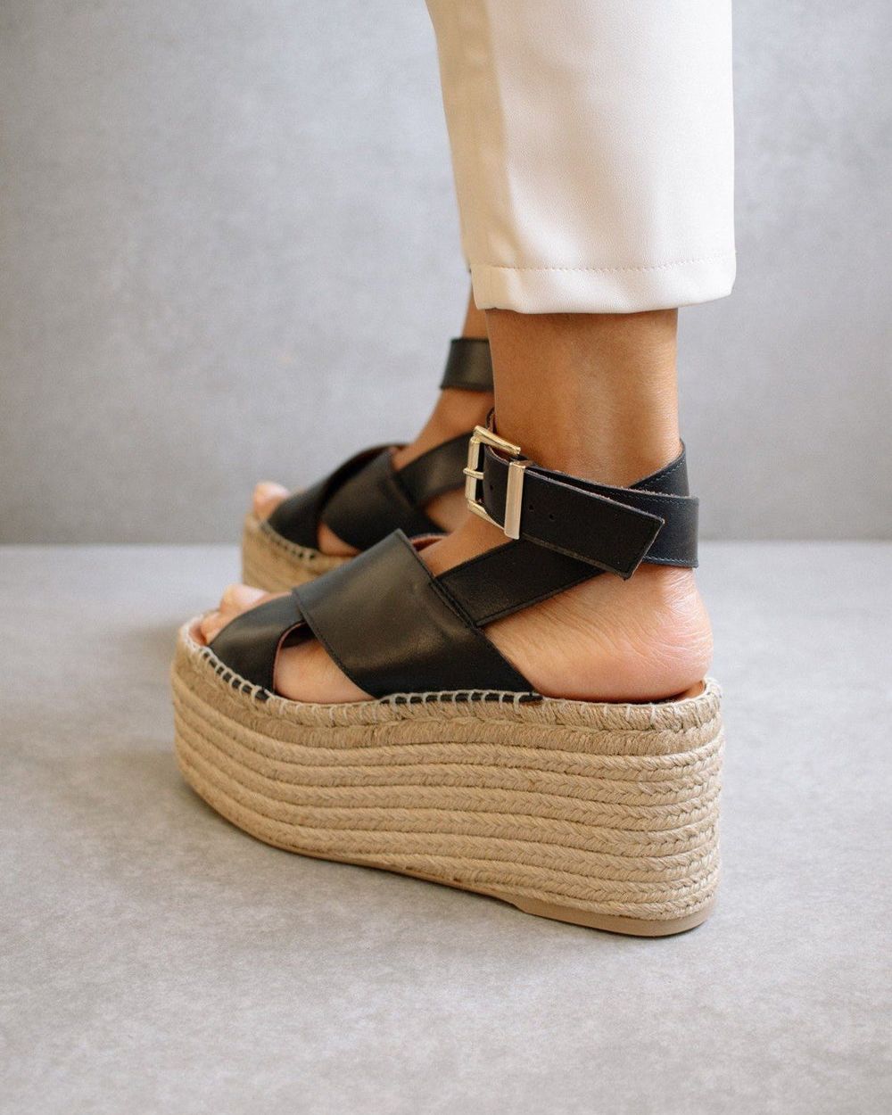 Espadrille Alohas Willow pour Black Femme | NOY-97217530