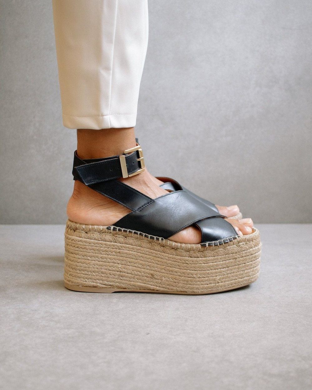 Espadrille Alohas Willow pour Black Femme | NOY-97217530