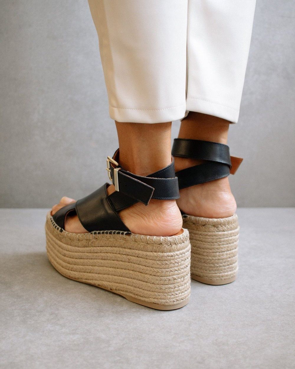 Espadrille Alohas Willow pour Black Femme | NOY-97217530