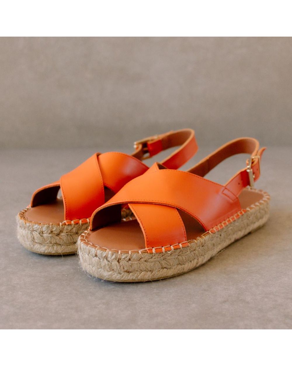 Espadrille Alohas Crossed pour Pomelo Orange Femme | SRI-50966649