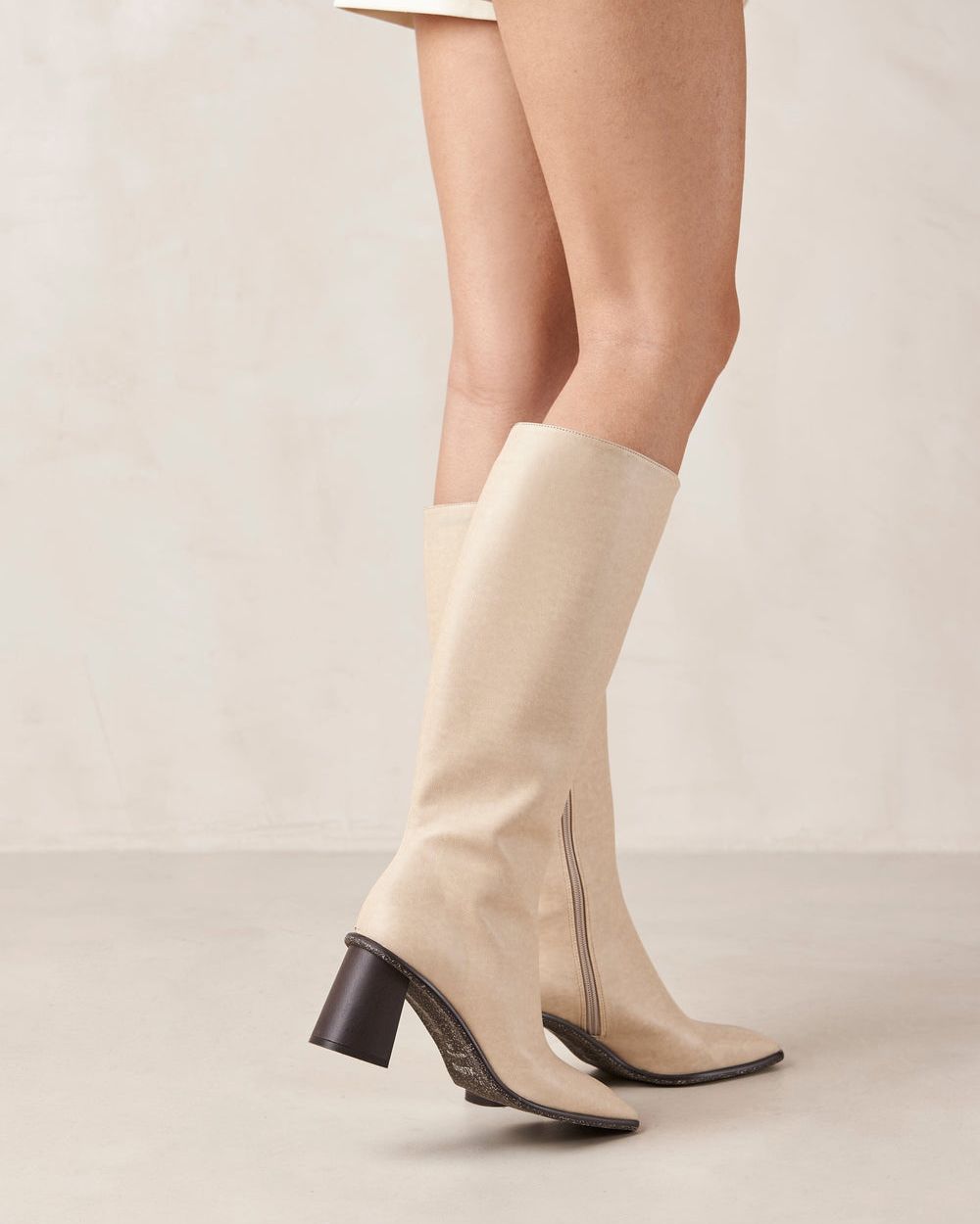 Bottes Alohas East pour Stone Beige Femme | JFL-10661579