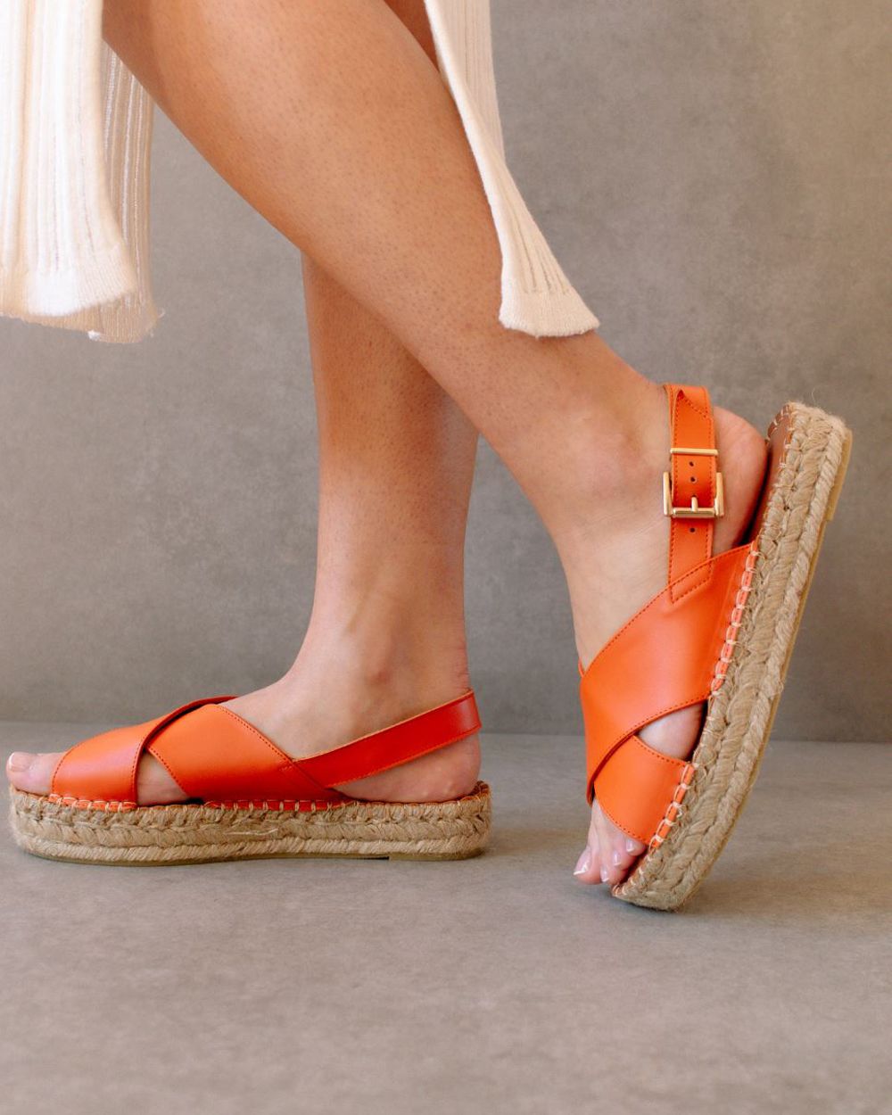 Espadrille Alohas Crossed pour Pomelo Orange Femme | SRI-50966649