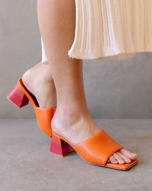 Mules Alohas Brushed Degradé pour Degrade Pomelo Orange Magenta Femme | CNJ-80574853